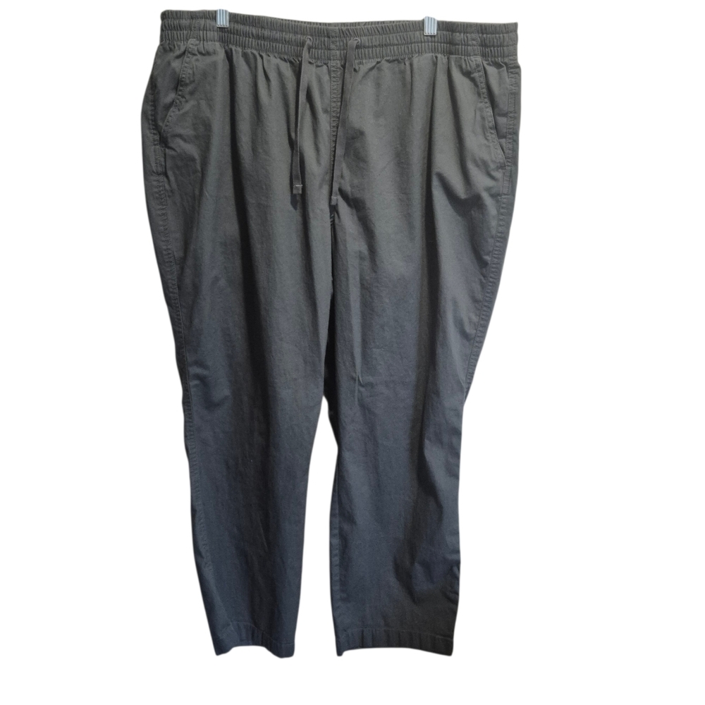 LL Bean Women's Favorite Fit Pants Size 20W Casual Slip On With Pockets Gray